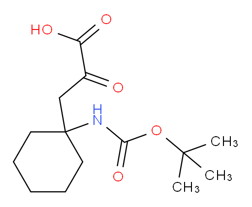 3-(1-{[(tert-butoxy)carbonyl]amino}cyclohexyl)-2-oxopropanoic acid