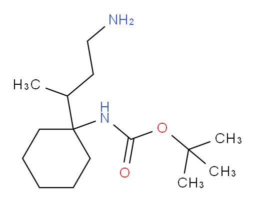 tert-butyl N-[1-(4-aminobutan-2-yl)cyclohexyl]carbamate