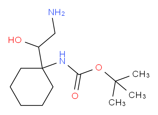 tert-butyl N-[1-(2-amino-1-hydroxyethyl)cyclohexyl]carbamate