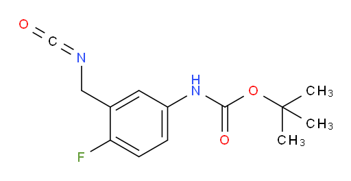 tert-butyl N-[4-fluoro-3-(isocyanatomethyl)phenyl]carbamate