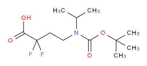 4-{[(tert-butoxy)carbonyl](propan-2-yl)amino}-2,2-difluorobutanoic acid