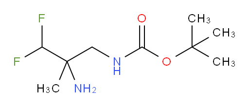 tert-butyl N-(2-amino-3,3-difluoro-2-methylpropyl)carbamate