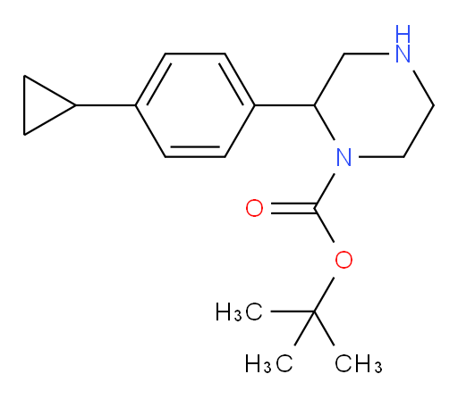 tert-butyl 2-(4-cyclopropylphenyl)piperazine-1-carboxylate