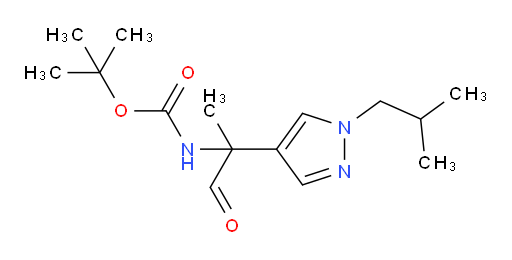 tert-butyl N-{2-[1-(2-methylpropyl)-1H-pyrazol-4-yl]-1-oxopropan-2-yl}carbamate