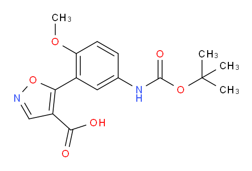 5-(5-{[(tert-butoxy)carbonyl]amino}-2-methoxyphenyl)-1,2-oxazole-4-carboxylic acid