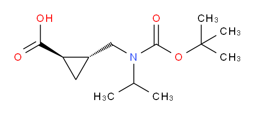 rac-(1R,2R)-2-({[(tert-butoxy)carbonyl](propan-2-yl)amino}methyl)cyclopropane-1-carboxylic acid