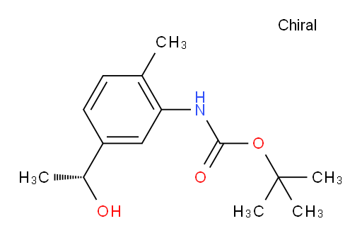 tert-butyl N-{5-[(1R)-1-hydroxyethyl]-2-methylphenyl}carbamate