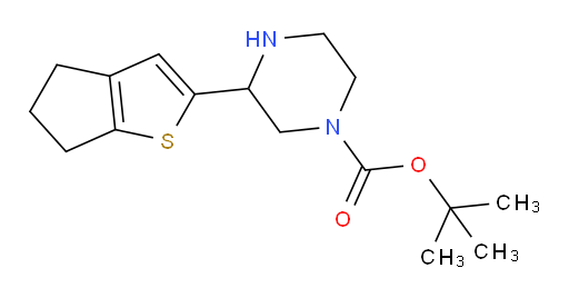 tert-butyl 3-{4H,5H,6H-cyclopenta[b]thiophen-2-yl}piperazine-1-carboxylate
