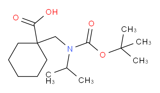 1-({[(tert-butoxy)carbonyl](propan-2-yl)amino}methyl)cyclohexane-1-carboxylic acid
