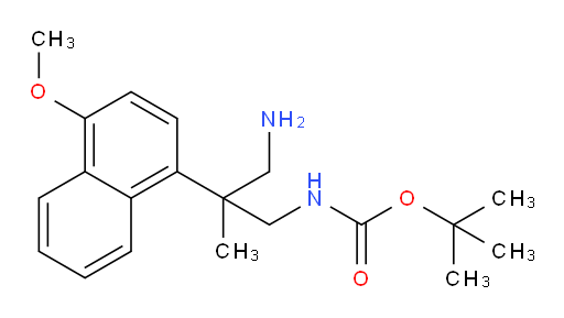 tert-butyl N-[3-amino-2-(4-methoxynaphthalen-1-yl)-2-methylpropyl]carbamate