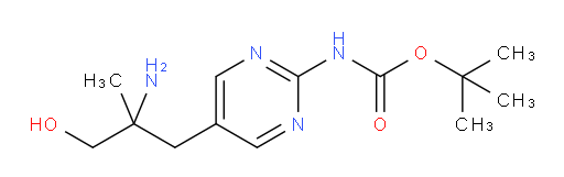 tert-butyl N-[5-(2-amino-3-hydroxy-2-methylpropyl)pyrimidin-2-yl]carbamate
