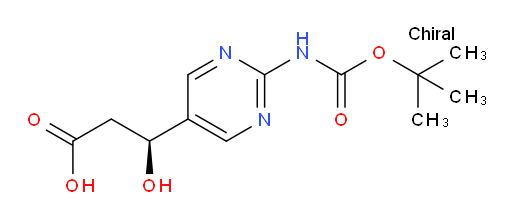 (3S)-3-(2-{[(tert-butoxy)carbonyl]amino}pyrimidin-5-yl)-3-hydroxypropanoic acid