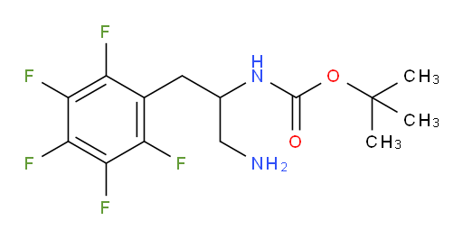 tert-butyl N-[1-amino-3-(pentafluorophenyl)propan-2-yl]carbamate