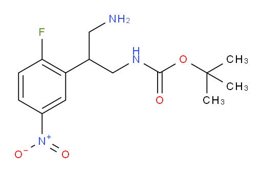 tert-butyl N-[3-amino-2-(2-fluoro-5-nitrophenyl)propyl]carbamate