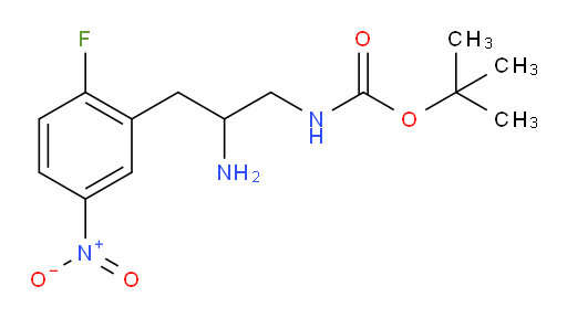 tert-butyl N-[2-amino-3-(2-fluoro-5-nitrophenyl)propyl]carbamate