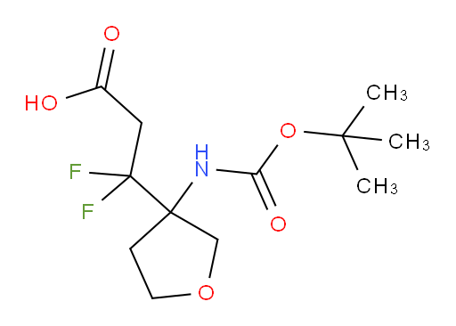3-(3-{[(tert-butoxy)carbonyl]amino}oxolan-3-yl)-3,3-difluoropropanoic acid