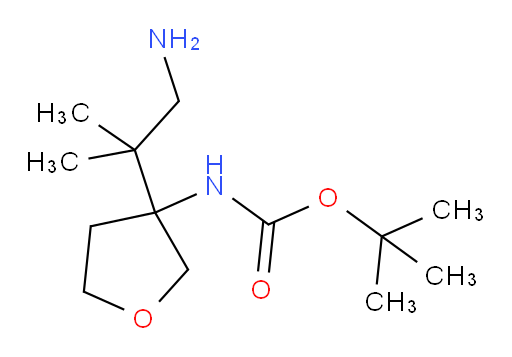 tert-butyl N-[3-(1-amino-2-methylpropan-2-yl)oxolan-3-yl]carbamate