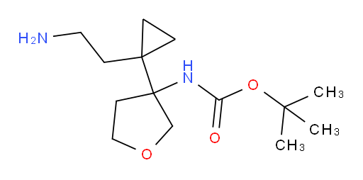 tert-butyl N-{3-[1-(2-aminoethyl)cyclopropyl]oxolan-3-yl}carbamate
