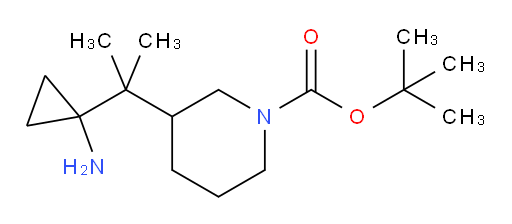 tert-butyl 3-[2-(1-aminocyclopropyl)propan-2-yl]piperidine-1-carboxylate