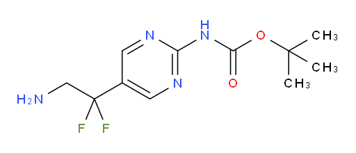 tert-butyl N-[5-(2-amino-1,1-difluoroethyl)pyrimidin-2-yl]carbamate