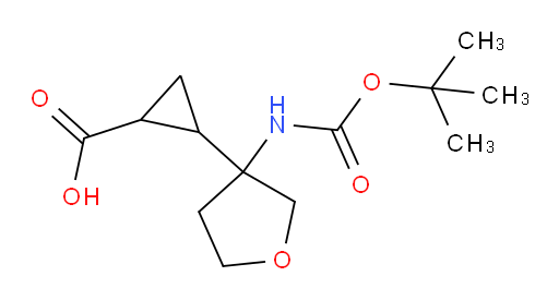 2-(3-{[(tert-butoxy)carbonyl]amino}oxolan-3-yl)cyclopropane-1-carboxylic acid