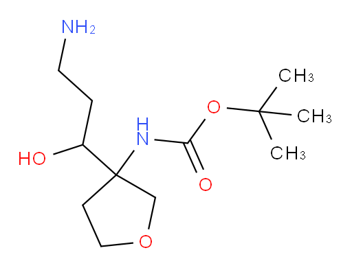 tert-butyl N-[3-(3-amino-1-hydroxypropyl)oxolan-3-yl]carbamate