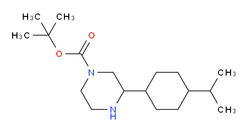 tert-butyl 3-[4-(propan-2-yl)cyclohexyl]piperazine-1-carboxylate