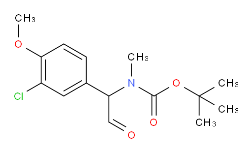 tert-butyl N-[1-(3-chloro-4-methoxyphenyl)-2-oxoethyl]-N-methylcarbamate