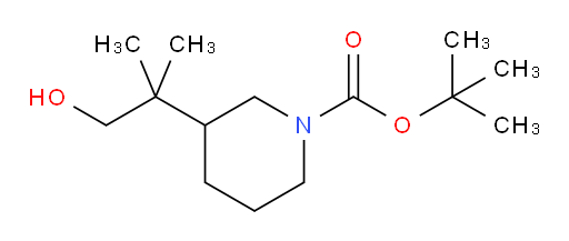 tert-butyl 3-(1-hydroxy-2-methylpropan-2-yl)piperidine-1-carboxylate