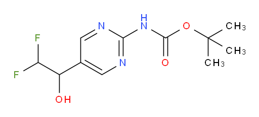 tert-butyl N-[5-(2,2-difluoro-1-hydroxyethyl)pyrimidin-2-yl]carbamate