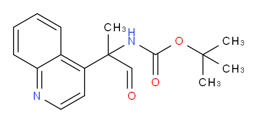 tert-butyl N-[1-oxo-2-(quinolin-4-yl)propan-2-yl]carbamate