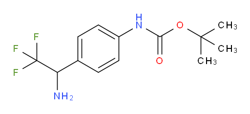 tert-butyl N-[4-(1-amino-2,2,2-trifluoroethyl)phenyl]carbamate