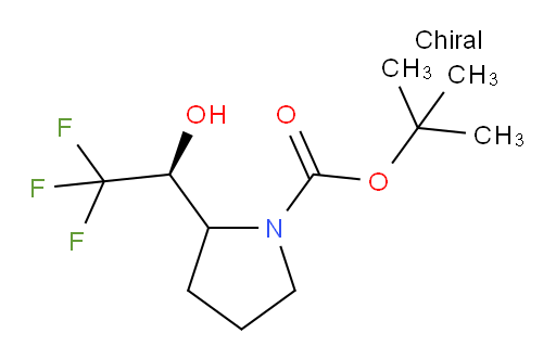 tert-butyl 2-[(1S)-2,2,2-trifluoro-1-hydroxyethyl]pyrrolidine-1-carboxylate