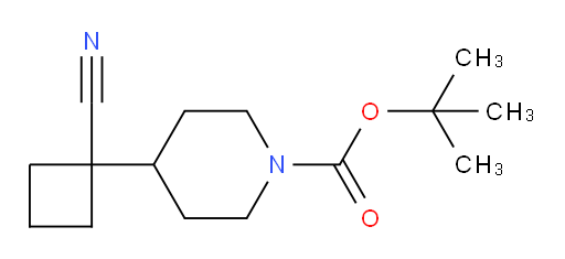 tert-butyl 4-(1-cyanocyclobutyl)piperidine-1-carboxylate