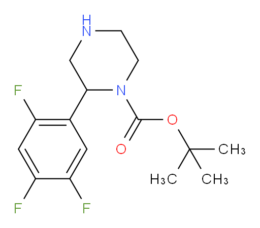 tert-butyl 2-(2,4,5-trifluorophenyl)piperazine-1-carboxylate