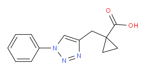 1-[(1-phenyl-1H-1,2,3-triazol-4-yl)methyl]cyclopropane-1-carboxylic acid