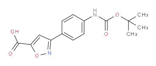 3-(4-{[(tert-butoxy)carbonyl]amino}phenyl)-1,2-oxazole-5-carboxylic acid