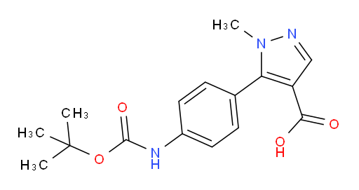 5-(4-{[(tert-butoxy)carbonyl]amino}phenyl)-1-methyl-1H-pyrazole-4-carboxylic acid
