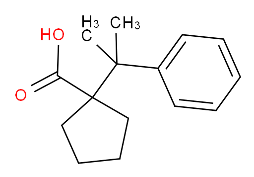 1-(2-phenylpropan-2-yl)cyclopentane-1-carboxylic acid