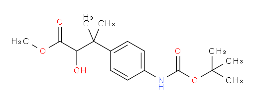 methyl 3-(4-{[(tert-butoxy)carbonyl]amino}phenyl)-2-hydroxy-3-methylbutanoate
