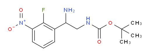 tert-butyl N-[2-amino-2-(2-fluoro-3-nitrophenyl)ethyl]carbamate