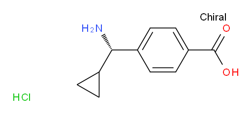 4-[(S)-amino(cyclopropyl)methyl]benzoic acid hydrochloride