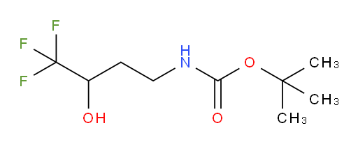 tert-butyl N-(4,4,4-trifluoro-3-hydroxybutyl)carbamate