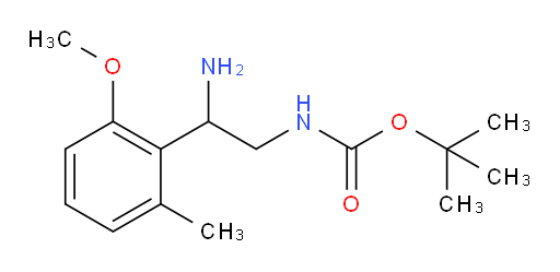 tert-butyl N-[2-amino-2-(2-methoxy-6-methylphenyl)ethyl]carbamate
