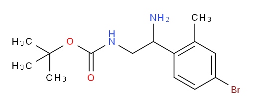 tert-butyl N-[2-amino-2-(4-bromo-2-methylphenyl)ethyl]carbamate