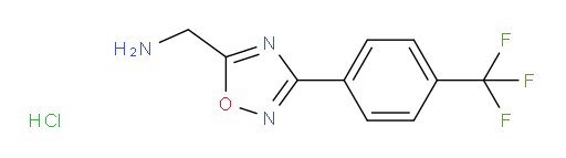 1-{3-[4-(trifluoromethyl)phenyl]-1,2,4-oxadiazol-5-yl}methanamine hydrochloride