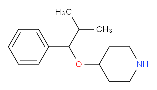 4-(2-methyl-1-phenylpropoxy)piperidine