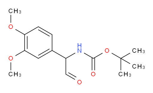 tert-butyl N-[1-(3,4-dimethoxyphenyl)-2-oxoethyl]carbamate