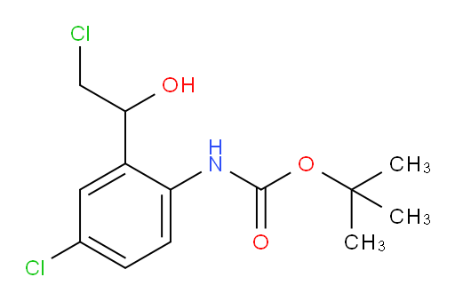 tert-butyl N-[4-chloro-2-(2-chloro-1-hydroxyethyl)phenyl]carbamate