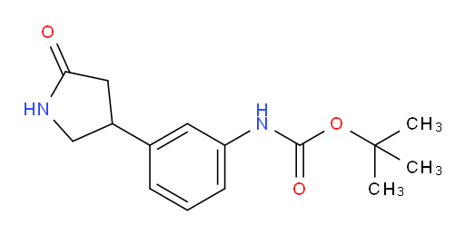 tert-butyl N-[3-(5-oxopyrrolidin-3-yl)phenyl]carbamate